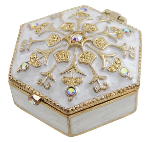 Cutie cadou Giftdeco B0035-08WH, metal, 5 x 5 x 2cm Giftdeco 5906142320882 imagine 5