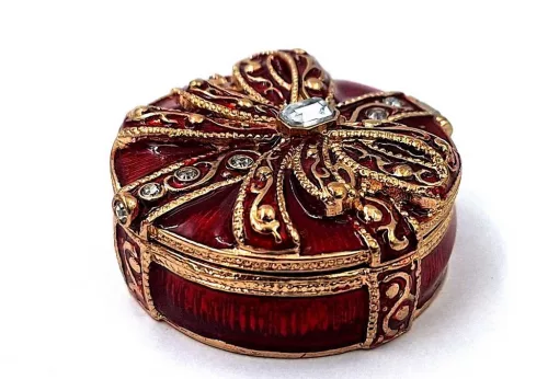 Cutie pentru bijuterii Giftdeco B0118-08, metal, 4 x 4 x 1cm Giftdeco 5906142320899 imagine 3