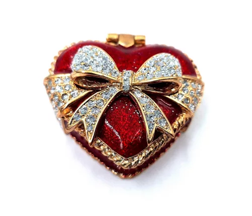 Cutie pentru bijuterii Giftdeco B0747-00, metal, 4,8 x 4 x 2,5 cm Giftdeco 5906142320936 imagine 5