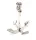 Ancoră decorativă Giftdeco N-2988, metal argintiu, imagine 1