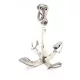 Ancoră decorativă Giftdeco N-2988, metal argintiu, imagine 1