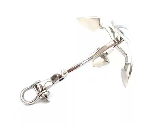 Ancoră decorativă Giftdeco N-2988, metal argintiu, imagine 2
