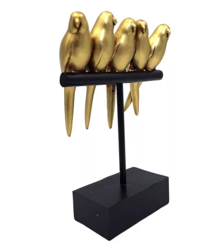 Obiect decorativ Giftdeco, rășină, 17 x 8 x 25,5 cm, stil glamour, minimalist, modern Giftdeco 5906142321254 imagine 4