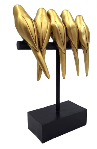 Obiect decorativ Giftdeco, rășină, 17 x 8 x 25,5 cm, stil glamour, minimalist, modern Giftdeco 5906142321254 imagine 5
