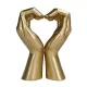 Figurină decorativa Giftdeco, rășină, 12,8 x 7,6 x 16,4 cm, stil glamour, modern