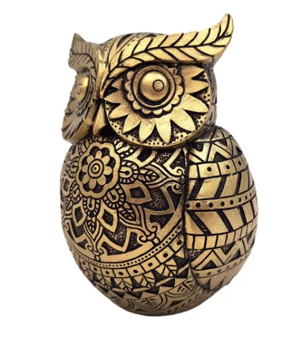 Obiect decorativ Giftdeco, rășină, 10,1 x 10,1 x 13,6 cm, stil glamour, modern Giftdeco 5906142321292 imagine 5