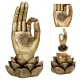 Figurina aurie cu lotus si mandala