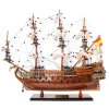 Machetă navala Giftdeco SF45R, plastic, metal și lemn, înălțime 45,7 cm, lățime 17,8 cm, stil nautic Giftdeco 5906142321421 imagine 2
