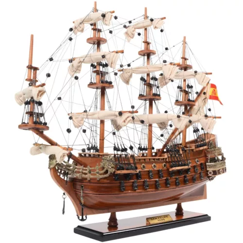 Machetă navala Giftdeco SF45R, plastic, metal și lemn, înălțime 45,7 cm, lățime 17,8 cm, stil nautic Giftdeco 5906142321421 imagine 3