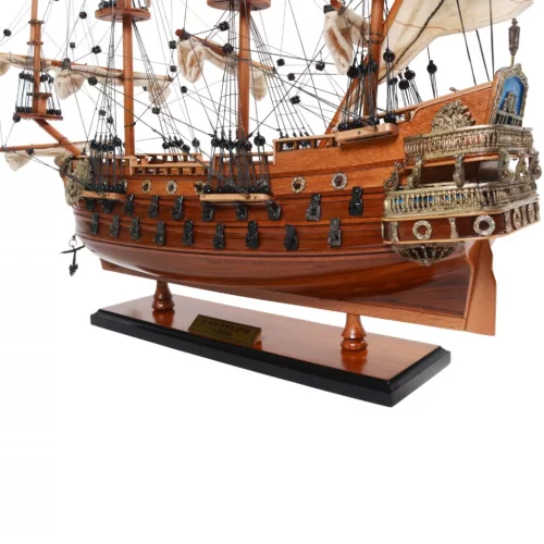 Machetă navala Giftdeco SF45R, plastic, metal și lemn, înălțime 45,7 cm, lățime 17,8 cm, stil nautic Giftdeco 5906142321421 imagine 6