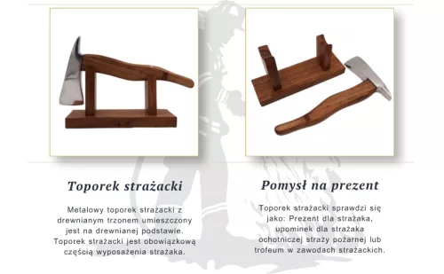 Topor decorativ argintiu si maro WAA177