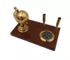 Busolă Giftdeco NC2144EZS, alamă și lemn, înălțime 13 cm, lățime 18 cm, stil retro, colonial Giftdeco 5906142321896 imagine 3
