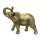 Miniatură trompeta Giftdeco, Golden Elephant with Raised Decorative Figurine 141FJZ, rășină, 20,5 x 7,8 x 16,8 cm, stil modern, clasic