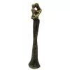 Figurina decorativa poliresina auriu si negru