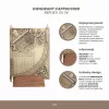 Obiect decorativ Hemisferium H28, aluminiu și lemn, înălțime 11 cm, stil retro, vintage, nautic