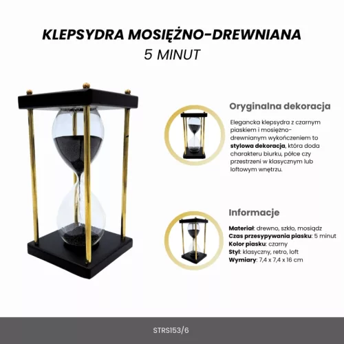 Clepsidra decorativa stil vintage loft