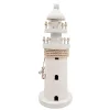 Far decorativ Giftdeco DT2509 din lemn, 9,5 x 9,5 x 25 cm, stil nautic imagine 2