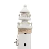 Far decorativ Giftdeco DT2509 din lemn, 9,5 x 9,5 x 25 cm, stil nautic imagine 5