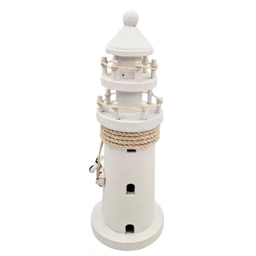 Far decorativ Giftdeco DT2509 din lemn, 9,5 x 9,5 x 25 cm, stil nautic imagine 6