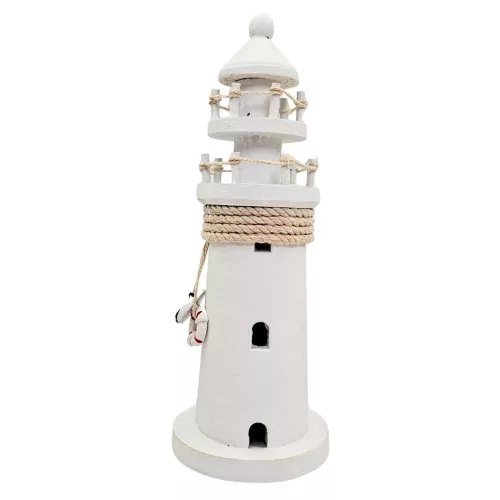Far decorativ Giftdeco DT2509 din lemn, 9,5 x 9,5 x 25 cm, stil nautic imagine 7