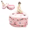 Cutie roz in forma de inima