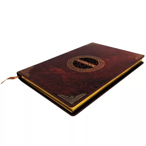 Notes Giftdeco EE1 coperta maro lemn vedere inchisa