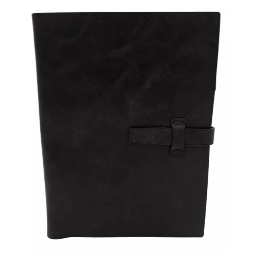 Jurnal A5 EE4 Giftdeco coperta neagra din piele