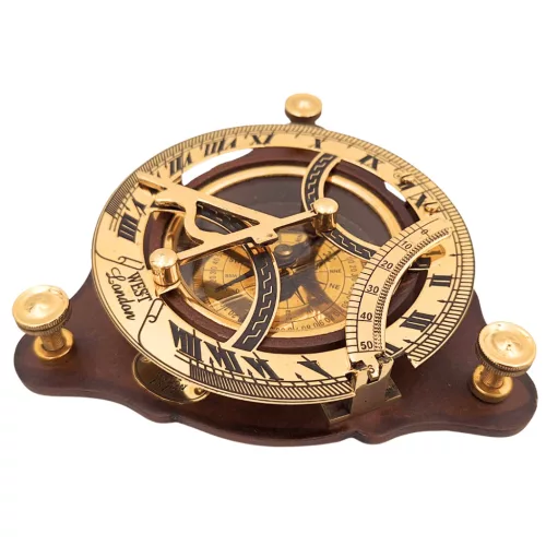 Busolă Giftdeco C064, alamă și lemn, diametru 11 cm, stil retro, nautic, clasic Giftdeco 5906142323326 imagine 6