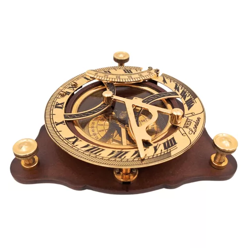 Busolă Giftdeco C064, alamă și lemn, diametru 11 cm, stil retro, nautic, clasic Giftdeco 5906142323326 imagine 7
