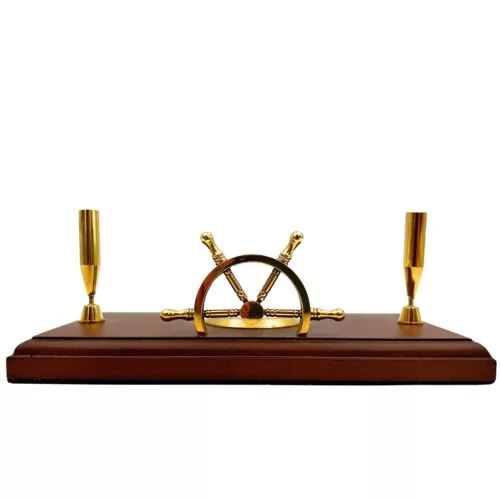 Set Giftdeco TT019 baza din lemn si alama
