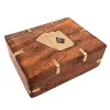 Set de cărți Giftdeco CS-005 în cutie din lemn cu simboluri din alamă, 11,5 x 9 x 3,8 cm Giftdeco 5906142323517 imagine 4