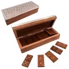 Set domino Giftdeco DO-017, cutie din lemn cu capac din aluminiu, 20,3 x 6 x 4,5 cm Giftdeco 5906142323524 imagine 2