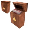 Set de cărți Giftdeco DNU-2985 în cutie din lemn, simbol pică, 11 x 8 x 4,5 cm Giftdeco 5906142323555 imagine 2