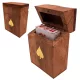 Set de cărți Giftdeco DNU-2985 în cutie din lemn, simbol pică, 11 x 8 x 4,5 cm Giftdeco 5906142323555 imagine 2