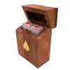 Set de cărți Giftdeco DNU-2985 în cutie din lemn, simbol pică, 11 x 8 x 4,5 cm Giftdeco 5906142323555 imagine 3