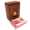 Set de cărți Giftdeco DNU-2985 în cutie din lemn, simbol pică, 11 x 8 x 4,5 cm Giftdeco 5906142323555 imagine 5