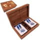 Cutie din lemn Giftdeco DNU-2790 cu ornamente din alama