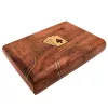 Set Giftdeco DNU-2791 cu 2 pachete de cărți, cutie din lemn și detalii din alamă, 15,5 x 11 x 4 cm Giftdeco 5906142323579 imagine 4