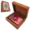 Set de cărți Giftdeco DNU-3025 în cutie din lemn cu plăcuță Rege, aluminiu, 11,5 x 8 x 4 cm Giftdeco 5906142323586 imagine 2