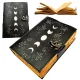 Jurnal din piele Giftdeco H080, piele de capra și metal, 18 x 13 cm, stil retro, vintage Giftdeco 5906142323784 imagine 2