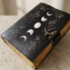 Jurnal din piele Giftdeco H080, piele de capra și metal, 18 x 13 cm, stil retro, vintage Giftdeco 5906142323784 imagine 4