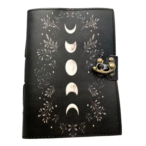 Jurnal din piele Giftdeco H080, piele de capra și metal, 18 x 13 cm, stil retro, vintage Giftdeco 5906142323784 imagine 7