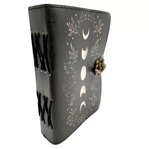 Jurnal din piele Giftdeco H080, piele de capra și metal, 18 x 13 cm, stil retro, vintage Giftdeco 5906142323784 imagine 9
