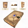 Jurnal din piele Giftdeco H076, piele de bivol și metal, 18 x 13 cm, stil retro, vintage Giftdeco 5906142323791 imagine 3