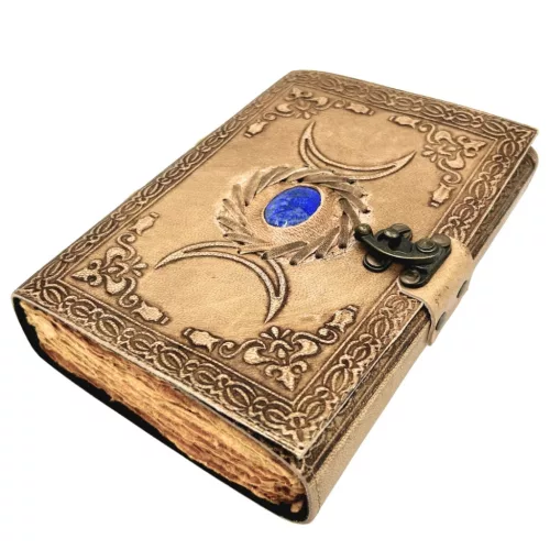Jurnal din piele Giftdeco H076, piele de bivol și metal, 18 x 13 cm, stil retro, vintage Giftdeco 5906142323791 imagine 4