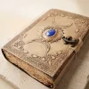 Jurnal din piele Giftdeco H076, piele de bivol și metal, 18 x 13 cm, stil retro, vintage Giftdeco 5906142323791 imagine 5