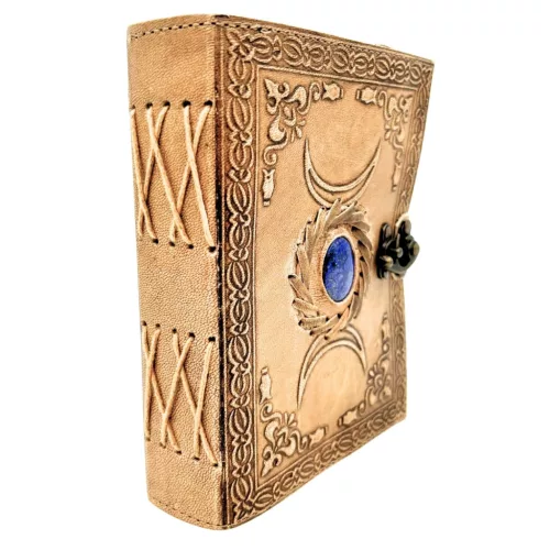 Jurnal din piele Giftdeco H076, piele de bivol și metal, 18 x 13 cm, stil retro, vintage Giftdeco 5906142323791 imagine 7
