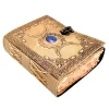 Jurnal din piele Giftdeco H076, piele de bivol și metal, 18 x 13 cm, stil retro, vintage Giftdeco 5906142323791 imagine 8