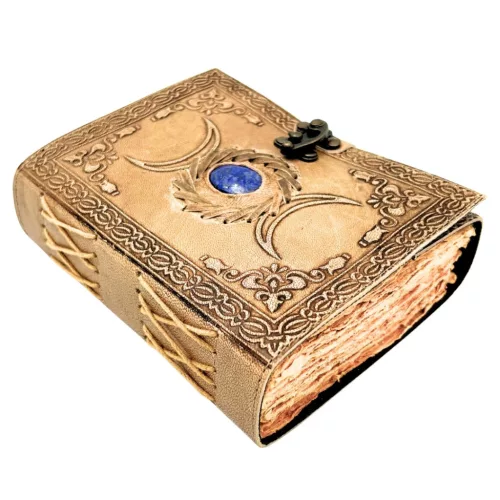 Jurnal din piele Giftdeco H076, piele de bivol și metal, 18 x 13 cm, stil retro, vintage Giftdeco 5906142323791 imagine 8