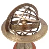 Astrolab decorativ Giftdeco NC1913 cu inele din alamă, stil retro